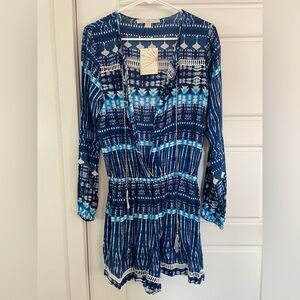 Boston Proper Tie Dye romper sz S